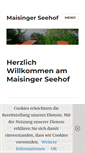 Mobile Screenshot of maisingerseehof.de
