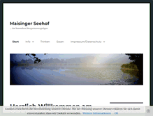 Tablet Screenshot of maisingerseehof.de